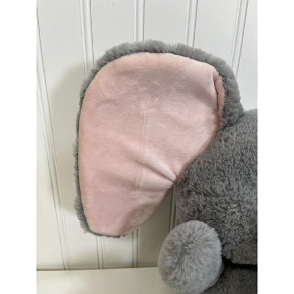 Gund Plush Elephant Big Floppy Ear Stuffed Toy Gray/Pink 11"Nursery Animal Decor - Picture 3 of 7